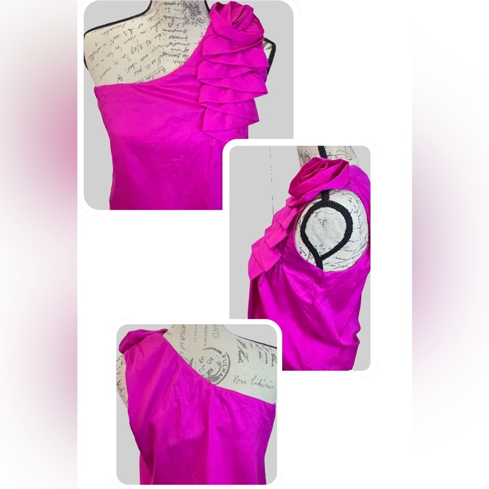 Women’s fuchsia bow top in size MEDIUM. Just gorgeous!! - Picture 2 of 5